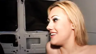 Gwen Diamond with yummy tits fucking hard on truck