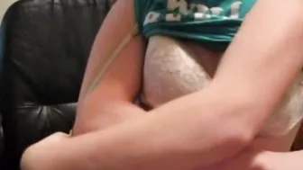 Tiny Red Slut showing her tits on cam closeup