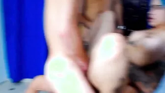 Intense double penetration by snatch (little Sophie)