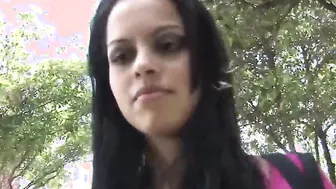 Rough cock for juicy broke Hispanic amateur