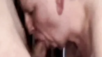 Cum inside mouth - Older amateur give an irresistible bj
