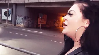 Fat german BBW girl public pick up at real sexdate
