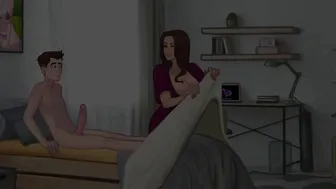 Lust Legacy [Hentai game PornPlay ] Ep.one caught masturbating inside bed by his freaky milf step cougar