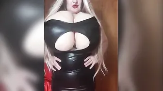 See the lady Susi inside african pvc giving you an instruction a nice