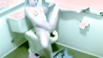 Hot blonde caught masturbating