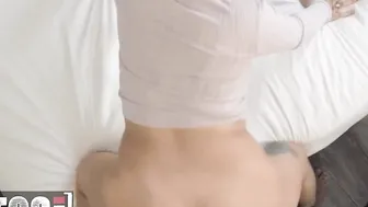 (Indica Monroe) Misses The Bus She Goes To (Scott Nails) Tells Him She Will Suck His Cock For A Riding