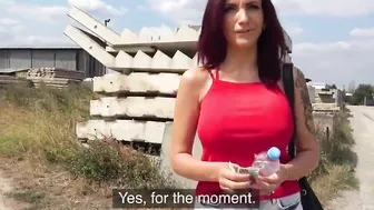 Gigantic Melons European Goddess Fuck Outside For Money (Amina Danger)