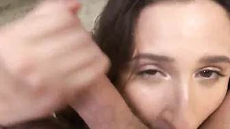 HEAD pov goddess with mediumboobs talks filthy while blows penis