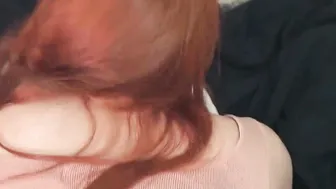 goddess red haired fucking with a gigantic cock Cunt full of Cum
