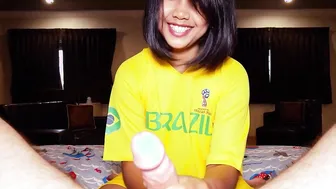 World Cup jersey Thai teen amateur homemade blowjob and cowgirl fucking