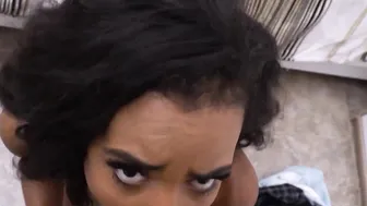 He is obsessed with his babe stepsister Demi and he goes around the house constantly stalking her - black porn