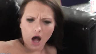 Deep anal sex for stunning dark hair