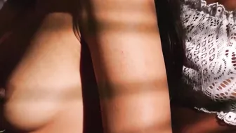 Black teen and hot babe shows boobs