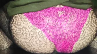big hot ass in bodystocking under long dress