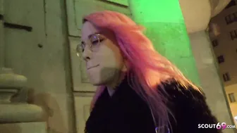 GERMAN SCOUT - DIRTY PINK HAIR WOMEN PICKUP AND NAILED
