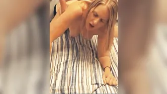 British step MILF showing step son how much of hoe