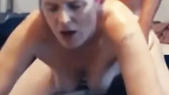 British step MILF showing step son how much of hoe
