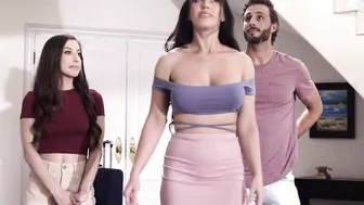 milf stepmom Jennifer White competes with stepsons 18 yo GF Spencer Bradley