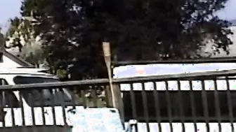 ex carla in the front yard
