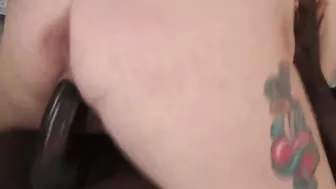 Chubby Cumslut Performer Staxx Has Her Holes Plowed During a double penetration Gang Bang