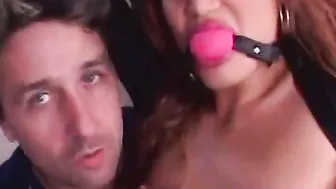 Brijaye Love Wears Kinky Ball Gag For Hardcore Ass Reaming