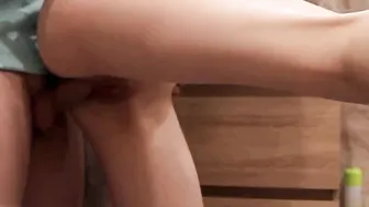 stepsister allowed me to fuck her on the washing machine.