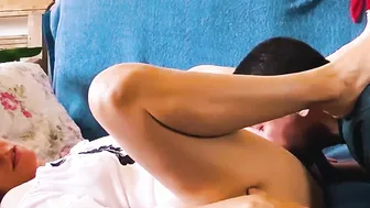 Freaky lover gotten tongue into her twat penis inside her mouth and cum inside her snatch