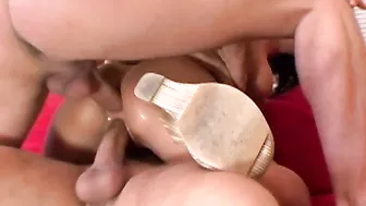 Double Penetration Ass To Mouth Threesome Anal Ass Eating Blowjob Facial Cumshot