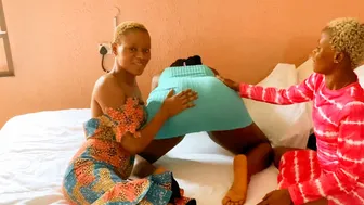 Cute Blonde African Aunties Take Turns Licking Wet Pussy