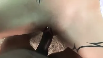 White Tattoo Teen (wtt) Masturbated and Fucked by Black Cock