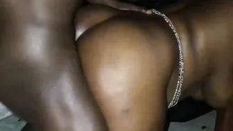 Nigerian Mother bends for Doggie with stepson big penis