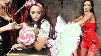 Gorgeous big tit milf Porcha Sinns bound up and plowed while dominated by 2 beauty babes -WHORNYFILMS.COM