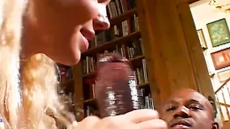 Watch This Petite Blonde Being Stretched To Gaping By A Monster Black Cock