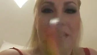 Pale Girl Page Enjoys Some Sweet Candy And Then Some Even Sweeter Cock