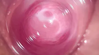 Camera deep in my creamy vagina