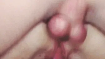 Russian escort women getting titty banged after having her bald twat licked