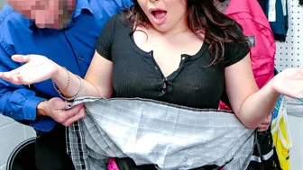 Big ass teen busted stealing panties
