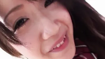 Japanese college girl gets her naughtiest fantasy fulfilled in this hardcore threesome