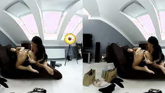 Dark Haired Hot Aida Sweet Riding The Dick Inside VR