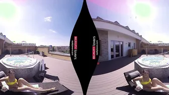 Reality Couple - Caroline has VR public jacuzzi sex