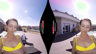Reality Couple - Caroline has VR public jacuzzi sex