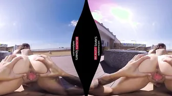Reality Couple - Caroline has VR public jacuzzi sex