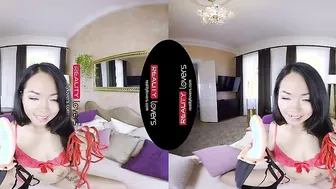 Red Head Dyke and her chinese girlfriend inside VR