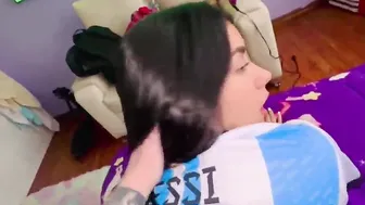 Argentina fuck rough inside the booty (ANAL) while watching the Qatar 2022 World Cup match | Argentina vs Holland