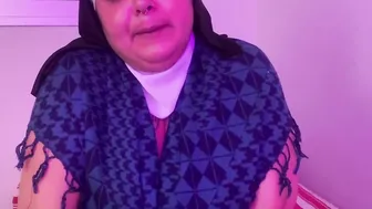 Sexual nun cumming into hiding - Mary Jhuana