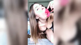 Vulgar Dark Hair Passionate Fingers Soak Twat and Anal Hole
