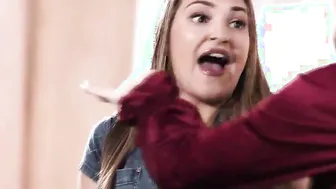 2 lesbians licking the makeup artist