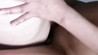 Victoria with natural breast Blowjob dick POV