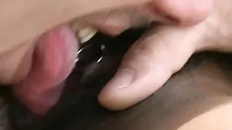 One on One Outdoors Pantyhose Interracial Facial Cumshot