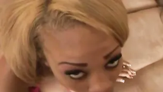 Kandee Is A Big Boobed Ebony Lust With A Passion For White Cock And Cum